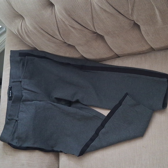 Torrid Lace Stripped  Pull-on Dress Pants in Gray and Black size.2 Plus Size - Picture 3 of 7